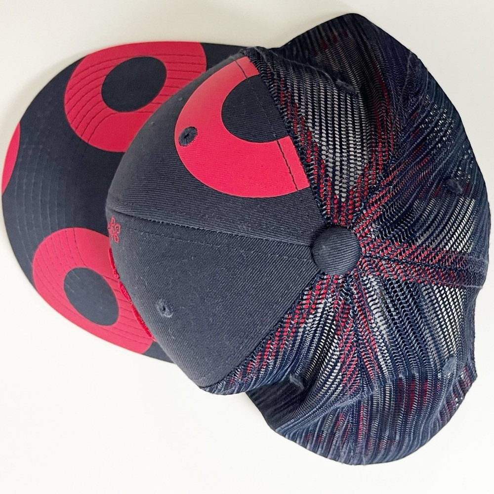 The Classic Phish Red and Blue Trucker’s Cap with Adjustable Snaps - Picture 9 of 9